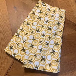 Honey Bee Kitchen Towels Honeycomb Yellow Black